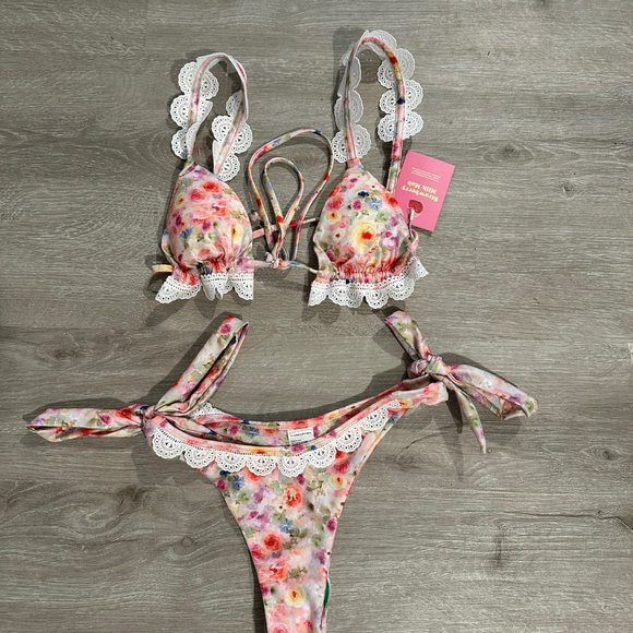 Swim Strawberry Milk Mob Bikini Set Poshmark